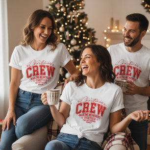 Kerstploeg Persoonlijke Familienaam Tri-Blend Shirt