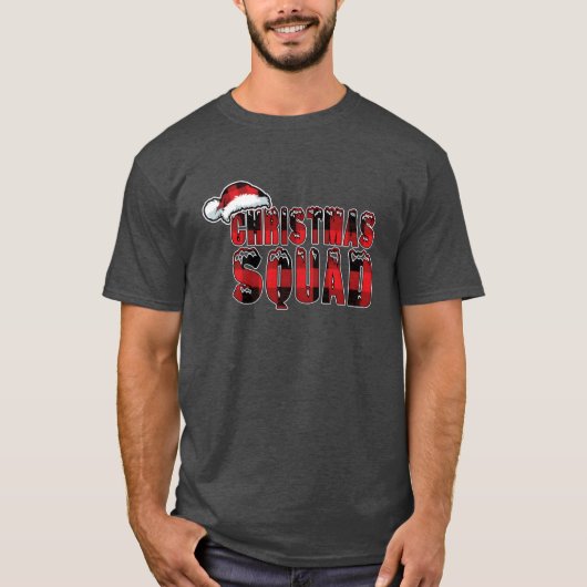 Kerstploeg Winter December Patroon Kerstmis T-shirt (Voorkant)