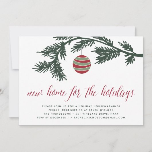 Kerstploegen | Uitnodiging voor de opwarming van d (Voorkant)