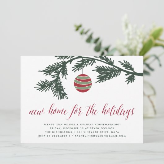 Kerstploegen | Uitnodiging voor de opwarming van d (Staand voorkant)