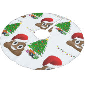 Kerstpoep emoji boom rok kerstboom rok (Gekanteld)