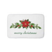 Kerstpoinsettia Badmat (Voorkant)