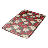 Kerstpoinsettia Badmat (Gekanteld)