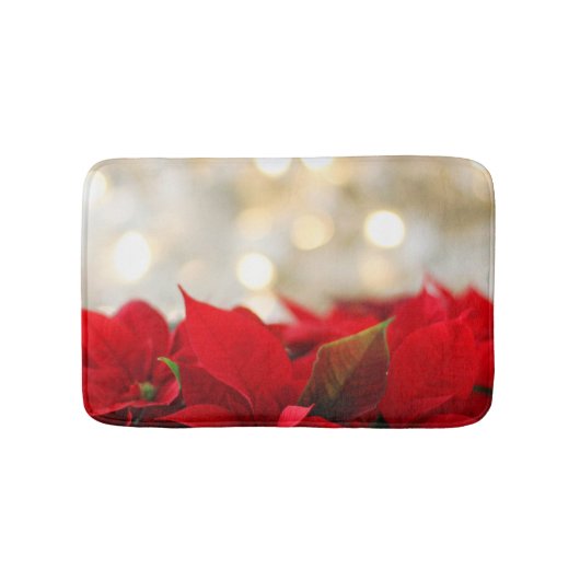 Kerstpoinsettia Badmat (Voorkant)