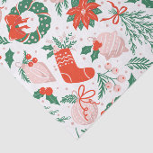 KerstPoinsettia, Berries en sierwaren Tissuepapier (Detail)