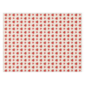 kerstpoinsettia bloemen op lichtbeige tafelkleed (Voorkant (Horizontaal))