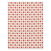 kerstpoinsettia bloemen op lichtbeige tafelkleed (Voorkant)