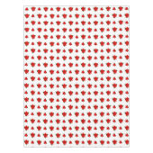 Kerstpoinsettia Bloemen op witte tablet Tafelkleed (Voorkant)