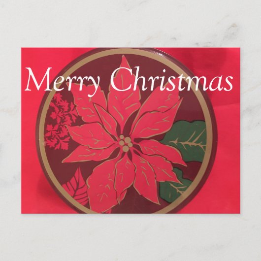 Kerstpoinsettia ~ Briefkaart (Voorkant)