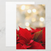 Kerstpoinsettia Briefpapier (Voorkant / Achterkant)