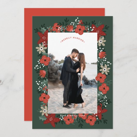 Kerstpoinsettia Foliage (Voorkant / Achterkant)