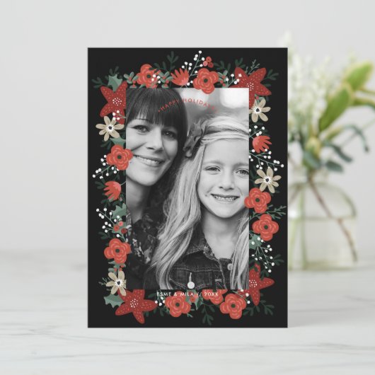 Kerstpoinsettia Foliage (Staand voorkant)