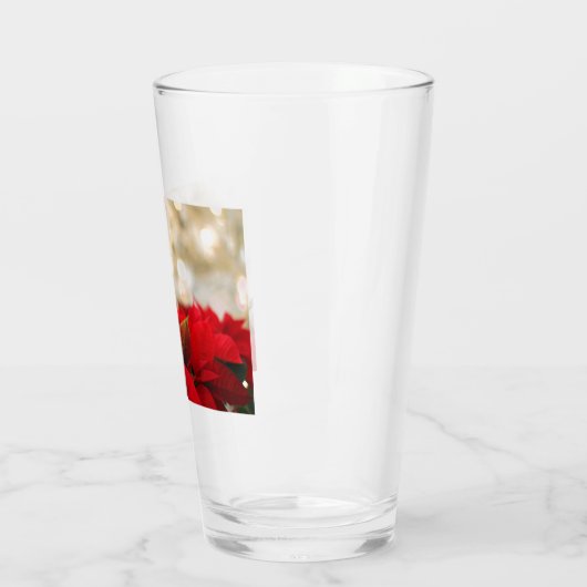 Kerstpoinsettia Glas (Links)