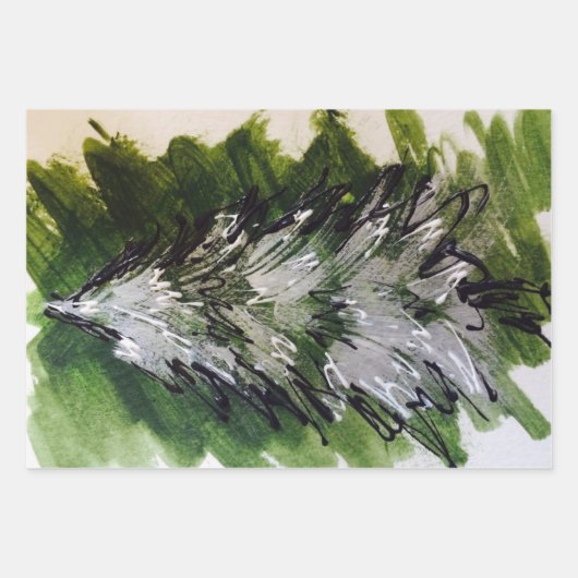 Kerstpoinsettia Inpakpapier Vel (Voorkant 2)