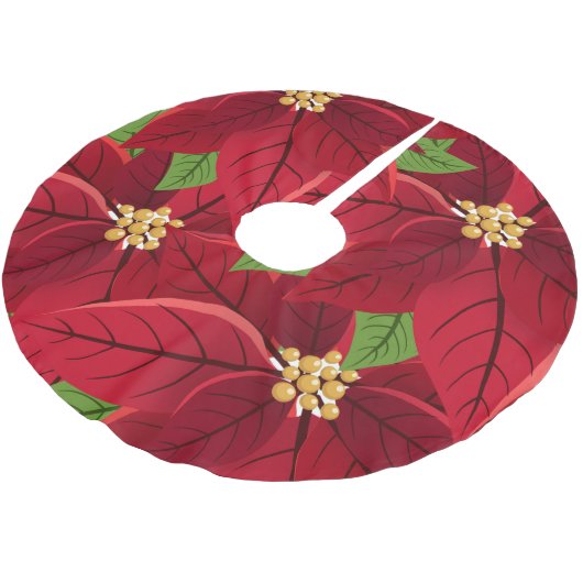 Kerstpoinsettia Kerstboom Rok (Gekanteld)