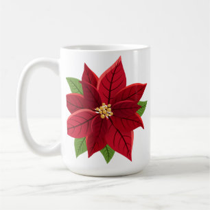 Kerstpoinsettia Koffiemok