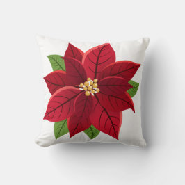 Kerstpoinsettia Kussen