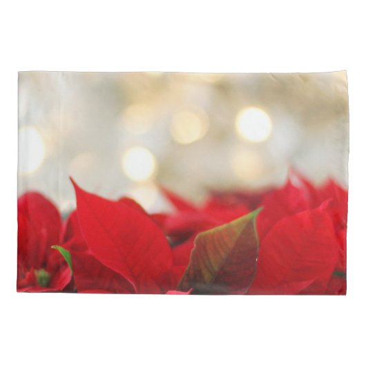 Kerstpoinsettia Kussensloop (Achterkant)