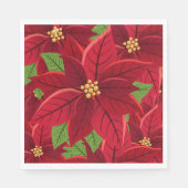 Kerstpoinsettia Servet (Voorkant)