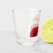 Kerstpoinsettia Shot Glas (Links)
