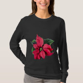 Kerstpoinsettia T-shirt (Voorkant)