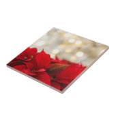 Kerstpoinsettia Tegeltje (Zijkant)