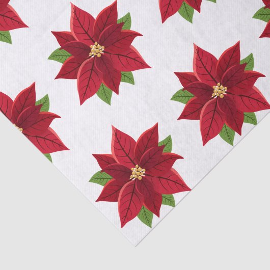 Kerstpoinsettia Tissuepapier (Detail)