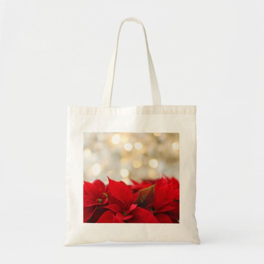 Kerstpoinsettia Tote Bag (Voorkant)
