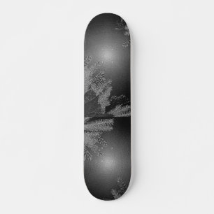 Kerstpoinsettia zwart en grijs persoonlijk skateboard