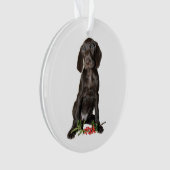 Kerstpointer zuster Puppy Ornament (voorkant)