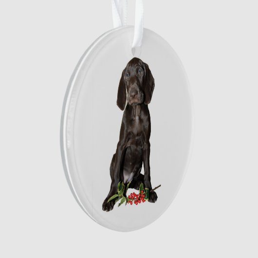 Kerstpointer zuster Puppy Ornament (voorkant)
