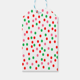 kerstpoka Dots Cadeaulabel