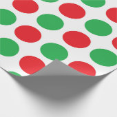 kerstpoka Dots Cadeaupapier (Hoek)