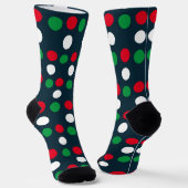 kerstpoka Dots Sokken (Gebogen)