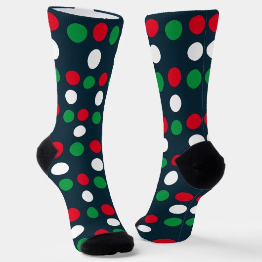 kerstpoka Dots Sokken (Gebogen)