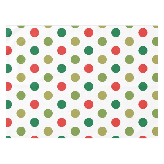 kerstpoka Dots Tafelkleed (Voorkant (Horizontaal))