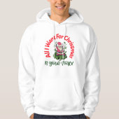 Kerstpoker Hoodie (Voorkant)