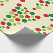 Kerstpokstippapier met rotspatroon cadeaupapier (Hoek)