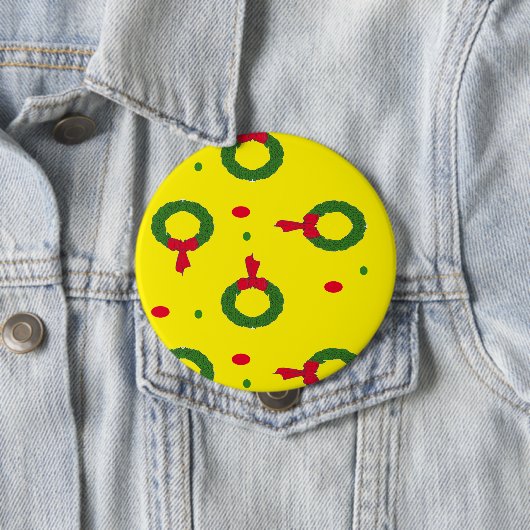 kerstpokstippen ronde button 4,0 cm (In situ)