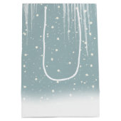 kerstpolair Beer in ICIle Medium Gift Bag Medium Cadeauzakje (Achterkant)