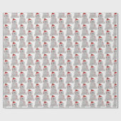 kerstpolair beer met snoepriet cadeaupapier (Vlak)