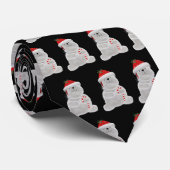 kerstpolair beer met snoepriet stropdas (Opgerold)