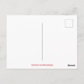 Kerstpoly Beer Santa Snow Scene Briefkaart (Achterkant)