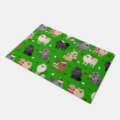 Kerstpomeranians Doormat Deurmat (Schuin)
