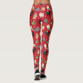 Kerstpomeraniërs Leggings (Achterkant)