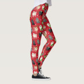 Kerstpomeraniërs Leggings (Rechts)
