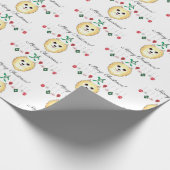 Kerstpommern Cadeaupapier (Hoek)