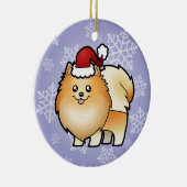 Kerstpommern Keramisch Ornament (Rechts)