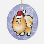 Kerstpommern Keramisch Ornament (Links)