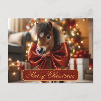 kerstPony Feestdagenkaart